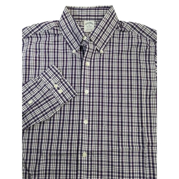 Brooks Brothers MAKERS Long Sleeve Button-Down Striped Shirt Made in USA Men's M Size /eaa498479